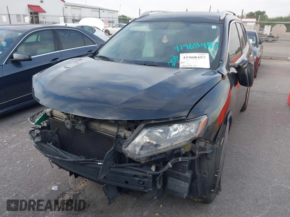 2016 Nissan Rogue SV with VIN KNMAT2MT9GP614414, listed as a IAAI auction lot 41968457 with 252,533 mi miles and . Bid and sale history available at carsss.com. Image 12.