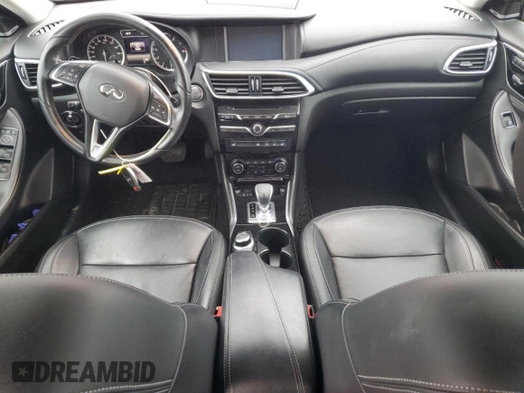 2017 Infiniti QX30 Luxury with VIN SJKCH5CR4HA035947, listed as a Copart auction lot 46508454 with 96,555 mi miles and Salvage Title. Bid and sale history available at carsss.com. Image 8.