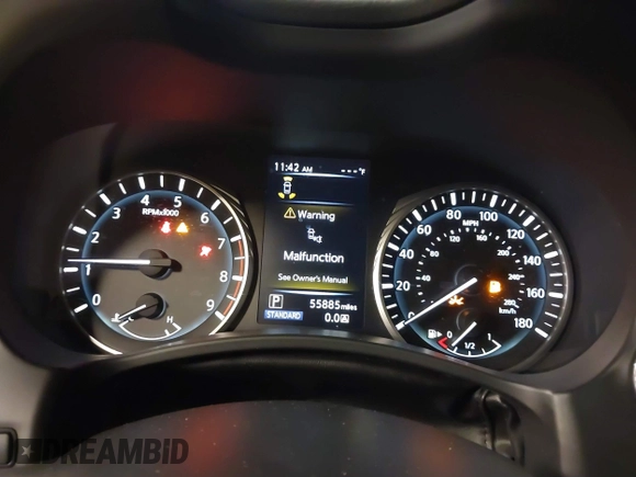 2019 Infiniti Q50 Luxe с VIN JN1EV7AR9KM557632, выставлен на аукционе IAAI как лот 41586335 с пробегом 55 886 миль миль и . История ставок и продаж доступна на DreamBid. Изображение 7.