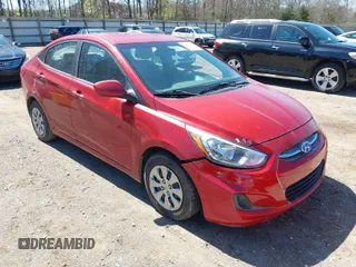 2017 Hyundai Accent SE with VIN KMHCT4AE4HU376089, listed as a IAAI auction lot 41856665 with 127,910 mi miles. Bid and sale history available at carsss.com. Image 1.