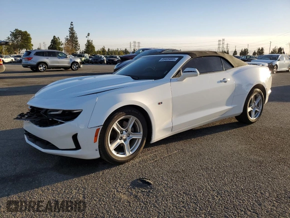 2020 Chevrolet Camaro 1LT with VIN 1G1FB3DX8L0120770, listed as a Copart auction lot 89405885 with 74,839 mi miles and Salvage Title. Bid and sale history available at carsss.com. Image 1.