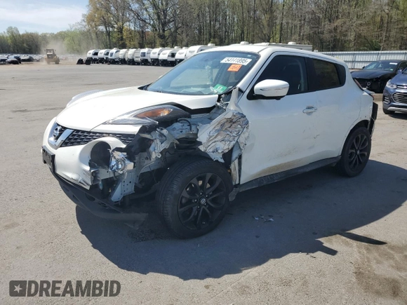 2015 Nissan Juke S with VIN JN8AF5MV5FT555169, listed as a Copart auction lot 54141895 with 122,962 mi miles and Salvage Title. Bid and sale history available at DreamBid. Image 1.