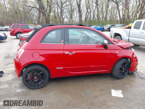 2013 FIAT 500 Lounge with VIN 3C3CFFER8DT677980, listed as a IAAI auction lot 41914691 with 95,830 mi miles and . Bid and sale history available at DreamBid. Image 12.