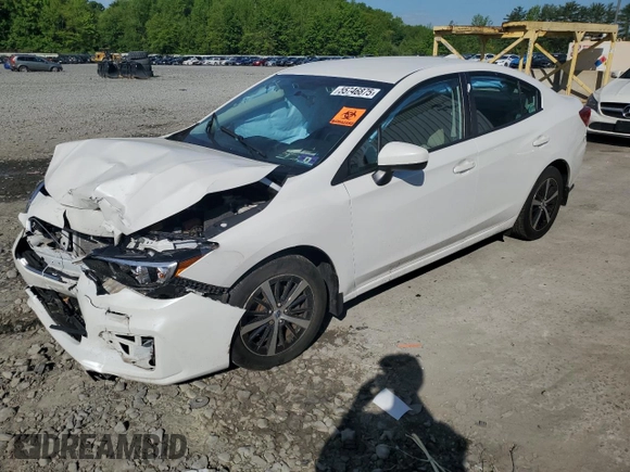 2019 Subaru Impreza Premium with VIN 4S3GKAD60K3615548, listed as a Copart auction lot 55746875 with Not provided miles and Salvage title. Bid and sale history available at DreamBid. Image 1.