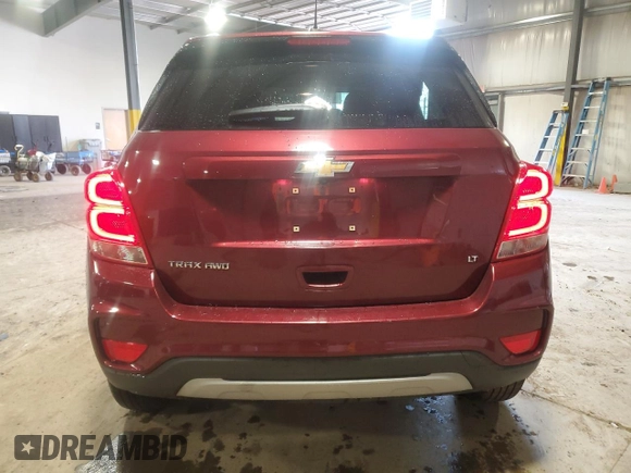 2017 Chevrolet Trax LT with VIN 3GNCJPSB9HL193319, listed as a Copart auction lot 87454284 with 67,392 mi miles and Salvage Title. Bid and sale history available at carsss.com. Image 6.