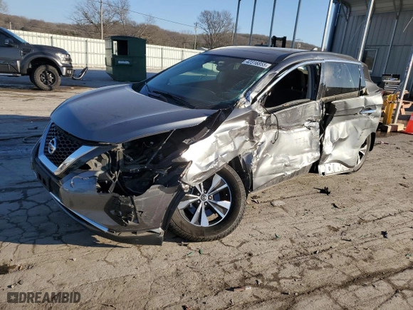 2019 Nissan Murano S with VIN 5N1AZ2MJ2KN152467, listed as a Copart auction lot 42316855 with 87,126 mi miles and Salvage Title. Bid and sale history available at carsss.com. Image 1.