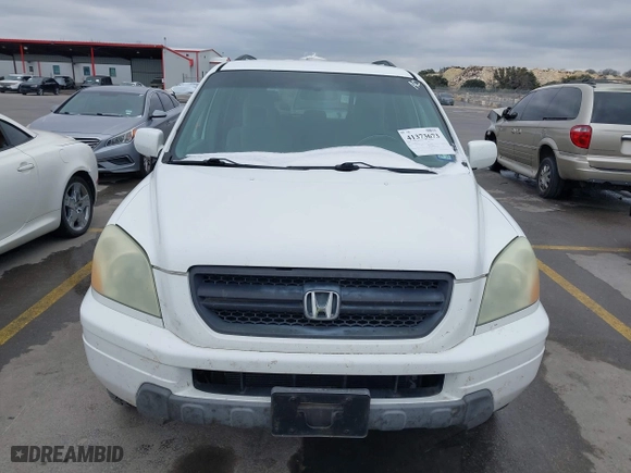 2004 Honda Pilot EX with VIN 2HKYF18464H503605, listed as a IAAI auction lot 41373673 with 112,919 mi miles. Bid and sale history available at carsss.com. Image 6.