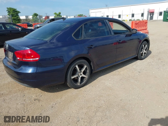 2013 Volkswagen Passat S with VIN 1VWAP7A36DC023057, listed as a IAAI auction lot 42655185 with 224,605 mi miles and . Bid and sale history available at DreamBid. Image 4.