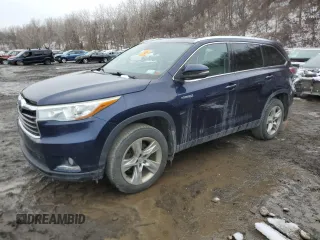 2014 Toyota Highlander Limited with VIN 5TDDCRFH5ES004303, listed as a Copart auction lot 44381185 with 174,607 mi miles and Salvage title. Bid and sale history available at DreamBid. Image 1.