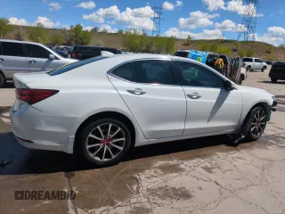 2015 Acura TLX Technology with VIN 19UUB2F59FA008368, listed as a Copart auction lot 56180545 with 76,812 mi miles and Salvage title. Bid and sale history available at DreamBid. Image 3.