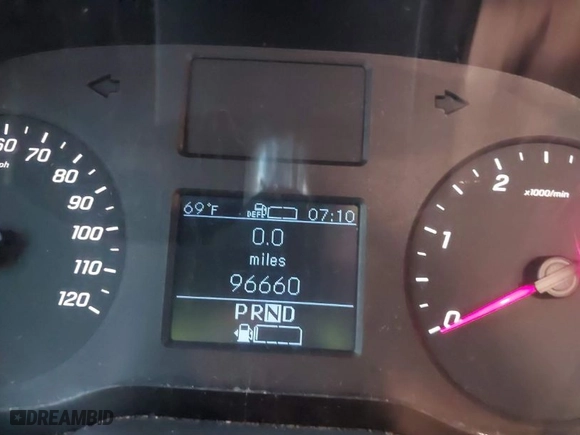 2019 Mercedes-Benz Sprinter Cargo Van with VIN WD4PF0CDXKP090477, listed as a IAAI auction lot 41477812 with 96,660 mi miles. Bid and sale history available at carsss.com. Image 7.