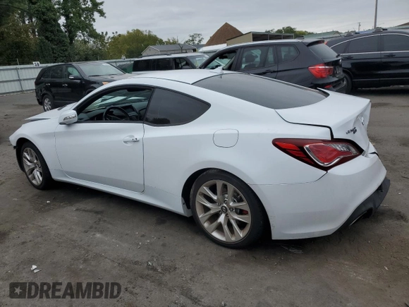 2015 Hyundai Genesis Coupe 3.8L Base z VIN KMHHT6KJ6FU125651, wystawiony jako Copart lot #72545964 z przebiegiem Nie podano mil oraz Szkody całkowita. Historia ofert i sprzedaży dostępna na DreamBid. Obrazek 2.