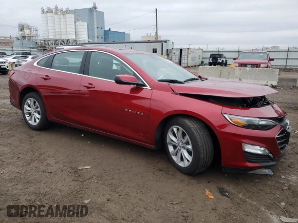 2025 Chevrolet Malibu LT with VIN 1G1ZD5ST1SF109401, listed as a Copart auction lot 85560984 with 17,929 mi miles and Salvage Title. Bid and sale history available at DreamBid. Image 4.