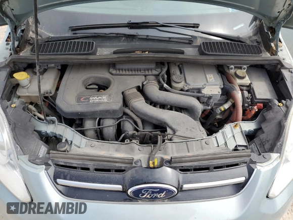 2013 Ford C-Max Energi SEL with VIN 1FADP5CU3DL522527, listed as a Copart auction lot 46283484 with 103,138 mi miles and Salvage Title. Bid and sale history available at carsss.com. Image 11.