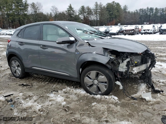 2019 Hyundai Kona Electric Limited with VIN KM8K33AG1KU040415, listed as a Copart auction lot 83765654 with 30,962 mi miles and Salvage Title. Bid and sale history available at carsss.com. Image 4.