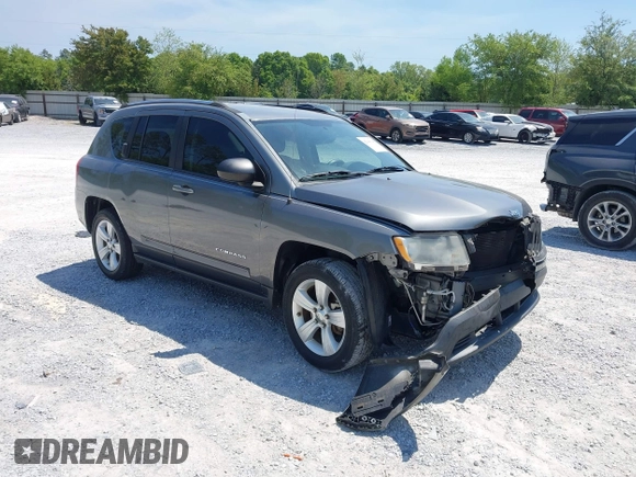 2012 Jeep Compass Sport with VIN 1C4NJCBB9CD610317, listed as a IAAI auction lot 42049138 with 127,616 mi miles and . Bid and sale history available at carsss.com. Image 1.