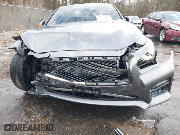 2015 Infiniti Q50 with VIN JN1BV7AP6FM336383, listed as a IAAI auction lot 41578035 with 109,591 mi miles and . Bid and sale history available at DreamBid. Image 6.