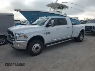 2017 Ram 3500 Longhorn with VIN 3C63RRNLXHG766715, listed as a Copart auction lot 76456104 with 51,293 mi miles and Salvage Title. Bid and sale history available at carsss.com. Image 1.
