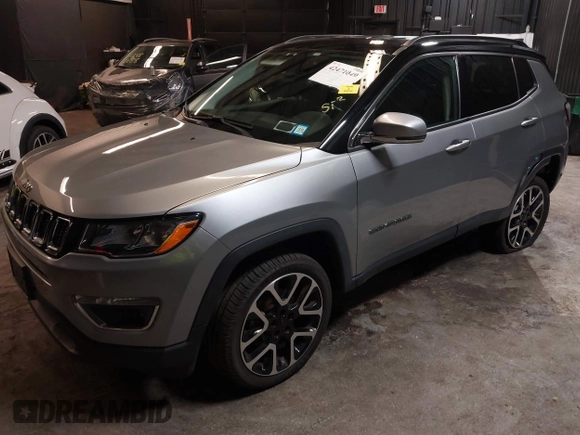 2018 Jeep Compass Limited with VIN 3C4NJDCB4JT482046, listed as a IAAI auction lot 42471049 with 67,666 mi miles and . Bid and sale history available at DreamBid. Image 2.