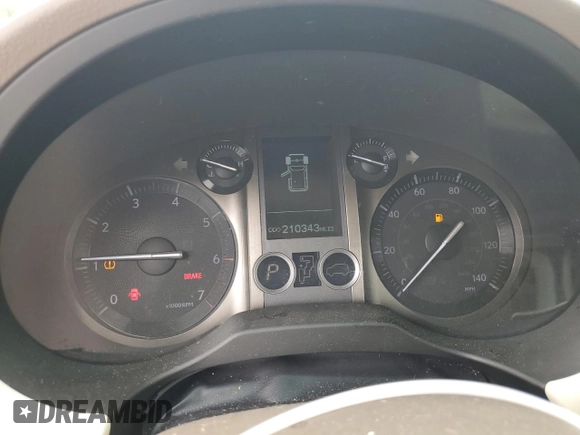 2012 Lexus GX 460 with VIN JTJBM7FX8C5043886, listed as a Copart auction lot 56077315 with 210,343 mi miles and Clean title. Bid and sale history available at DreamBid. Image 9.