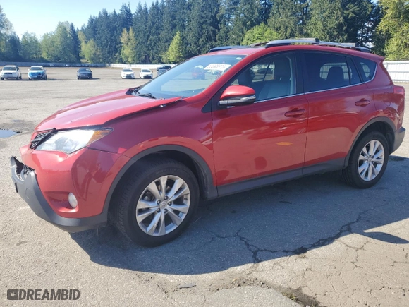 2015 Toyota RAV4 Limited with VIN JTMDFREV3FD154146, listed as a Copart auction lot 53895525 with 0 mi miles and Salvage Title. Bid and sale history available at carsss.com. Image 1.