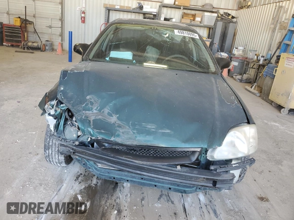 2000 Honda Civic LX with VIN JHMEJ6679YS005805, listed as a Copart auction lot 49810095 with 224,984 mi miles and Salvage Title. Bid and sale history available at DreamBid. Image 5.