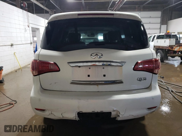 2011 Infiniti QX56 7-passenger with VIN JN8AZ2NE5B9005076, listed as a Copart auction lot 71878064 with 174,359 mi miles and Clean Title. Bid and sale history available at carsss.com. Image 6.