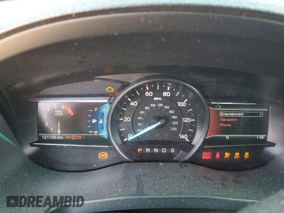 2017 Ford Explorer XLT with VIN 1FM5K8D81HGA05513, listed as a Copart auction lot 62492985 with 121,729 mi miles and Salvage title. Bid and sale history available at DreamBid. Image 9.