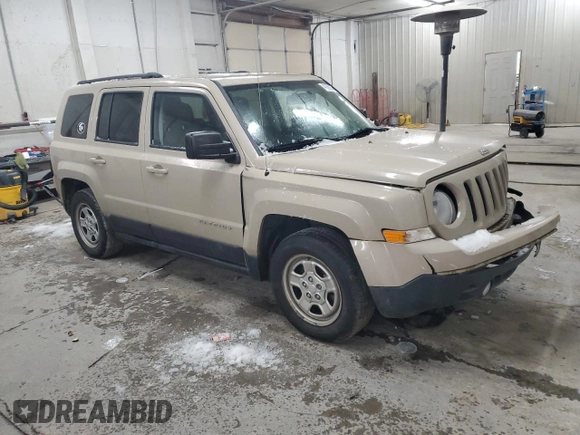 2017 Jeep Patriot Sport SE with VIN 1C4NJPBA3HD118128, listed as a Copart auction lot 41986955 with 95,543 mi miles and Salvage Title. Bid and sale history available at carsss.com. Image 4.