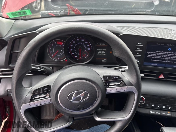 2023 Hyundai Elantra SEL with VIN KMHLM4AG7PU380473, listed as a Copart auction lot 56300615 with 27,864 mi miles and Clean Title. Bid and sale history available at DreamBid. Image 9.