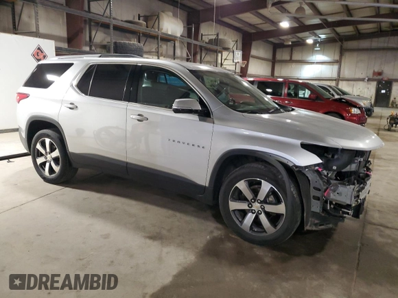 2018 Chevrolet Traverse LT z VIN 1GNEVHKW0JJ250252, wystawiony jako Copart lot #55965095 z przebiegiem 116 794 mil mil oraz Szkoda całkowita • Salvage title. Historia ofert i sprzedaży dostępna na DreamBid. Obrazek 4.