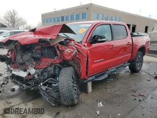 2023 Toyota Tacoma 4WD SR with VIN 3TMCZ5AN3PM612890, listed as a Copart auction lot 46154415 with 0 mi miles and Non Repairable. Bid and sale history available at carsss.com. Image 1.