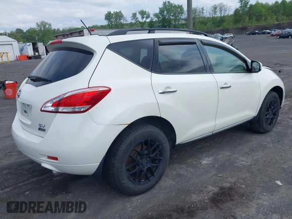 2012 Nissan Murano SV with VIN JN8AZ1MW2CW203024, listed as a IAAI auction lot 42235788 with 164,261 mi miles and . Bid and sale history available at carsss.com. Image 4.