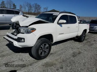2016 Toyota Tacoma SR5 with VIN 5TFDZ5BN3GX006972, listed as a Copart auction lot 46745515 with 144,181 mi miles and Salvage Title. Bid and sale history available at carsss.com. Image 1.