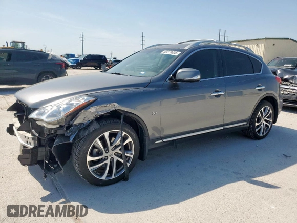 2017 Infiniti QX50 with VIN JN1BJ0RR2HM411012, listed as a Copart auction lot 53279625 with 60,156 mi miles and Salvage Title. Bid and sale history available at DreamBid. Image 1.