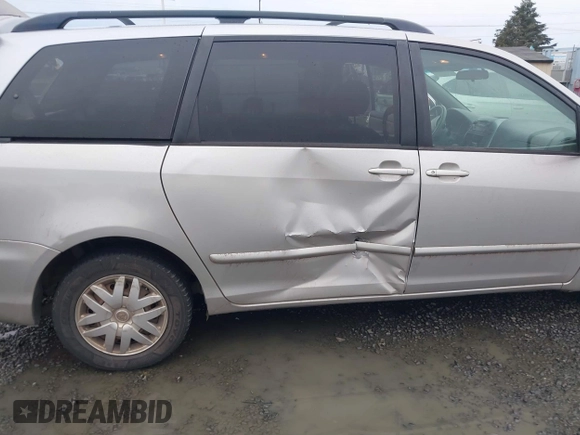 2007 Toyota Sienna CE with VIN 5TDZK23CX7S011856, listed as a IAAI auction lot 41825357 with 277,090 mi miles and . Bid and sale history available at DreamBid. Image 6.