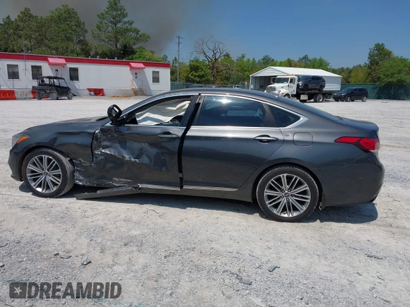 2018 Genesis G80 3.8L z VIN KMHGN4JE9JU265510, wystawiony jako IAAI lot #41985721 z przebiegiem 188 236 mil mil oraz . Historia ofert i sprzedaży dostępna na DreamBid. Obrazek 14.