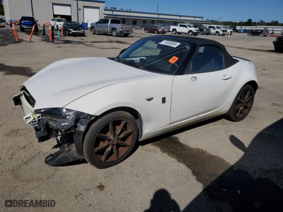 2016 Mazda MX-5 Miata Club with VIN JM1NDAC70G0108203, listed as a Copart auction lot 77033834 with 61,061 mi miles and Salvage Title. Bid and sale history available at carsss.com. Image 1.