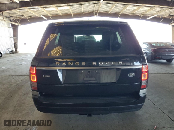 2015 Land Rover Range Rover HSE with VIN SALGS2VF9FA230844, listed as a Copart auction lot 64792135 with 90,012 mi miles and Salvage title. Bid and sale history available at DreamBid. Image 6.