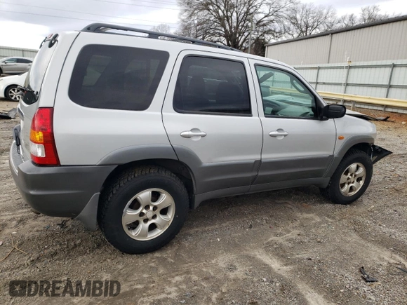 2002 Mazda Tribute LX with VIN 4F2CU08122KM01491, listed as a Copart auction lot 45290265 with 134,141 mi miles and Salvage Title. Bid and sale history available at carsss.com. Image 3.