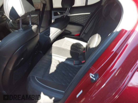 2019 Genesis G70 Advanced with VIN KMTG44LA7KU026820, listed as a IAAI auction lot 41706925 with 56,584 mi miles and . Bid and sale history available at DreamBid. Image 8.