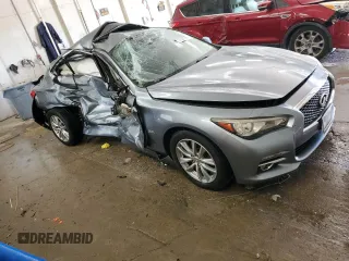 2017 Infiniti Q50 Premium with VIN JN1EV7AR3HM832971, listed as a Copart auction lot 52859155 with 160,070 mi miles and Salvage Title. Bid and sale history available at DreamBid. Image 4.