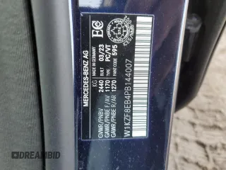 2023 Mercedes-Benz E 350 with VIN W1KZF8EB4PB144007, listed as a Copart auction lot 49015145 with 8,166 mi miles and Clean Title. Bid and sale history available at DreamBid. Image 13.