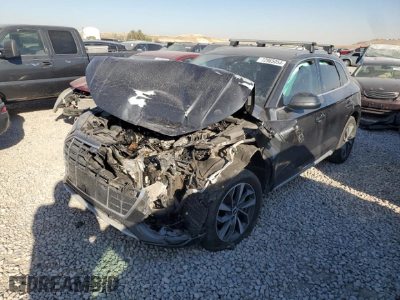 2021 Audi Q5 Prestige with VIN WA1CAAFY3M2097230, listed as a Copart auction lot 72965054 with 0 mi miles and Salvage Title. Bid and sale history available at carsss.com. Image 1.