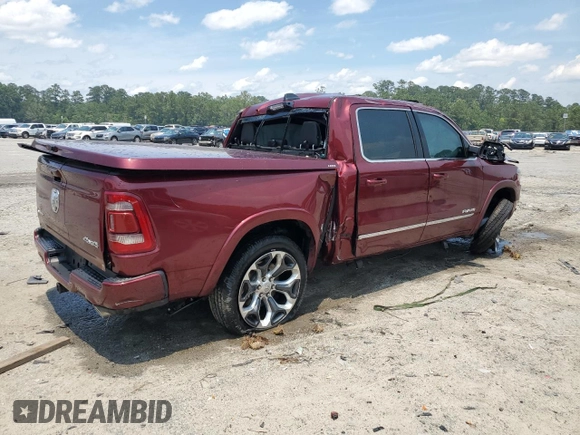 2024 Ram 1500 Limited with VIN 1C6SRFHT8RN153748, listed as a Copart auction lot 58774465 with Not provided miles and Non repairable. Bid and sale history available at DreamBid. Image 3.