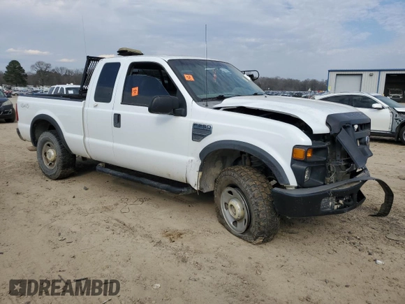 2008 Ford Super Duty F-250 SRW XL with VIN 1FTSX21508EC92855, listed as a Copart auction lot 82299124 with 122,566 mi miles and Salvage Title. Bid and sale history available at carsss.com. Image 4.