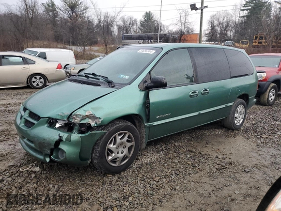 1999 Dodge Caravan SE with VIN 2B4GP44G2XR172827, listed as a Copart auction lot 80656604 with 157,636 mi miles and Salvage Title. Bid and sale history available at carsss.com. Image 1.
