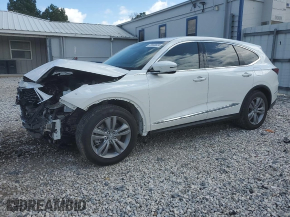 2023 Acura MDX with VIN 5J8YE1H3XPL030562, listed as a Copart auction lot 72036824 with 24,281 mi miles and Salvage Title. Bid and sale history available at carsss.com. Image 1.