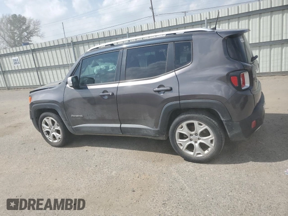 2018 Jeep Renegade Limited z VIN ZACCJADB4JPH26192, wystawiony jako Copart lot #47827845 z przebiegiem 78 035 mil mil oraz Szkoda całkowita • Salvage title. Historia ofert i sprzedaży dostępna na DreamBid. Obrazek 2.