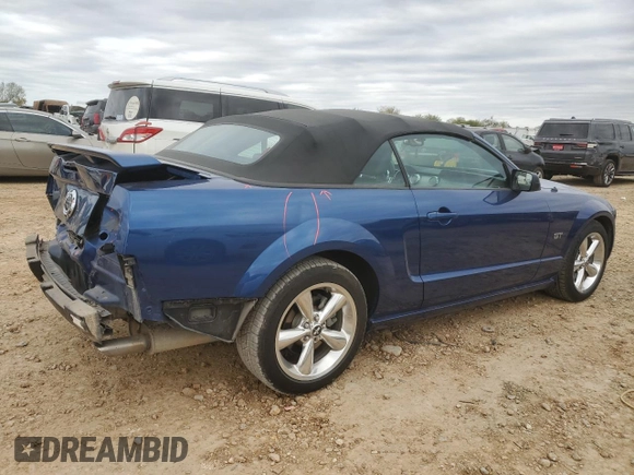 2007 Ford Mustang GT Deluxe with VIN 1ZVHT85H175225917, listed as a Copart auction lot 84885124 with 37,957 mi miles and Clean Title. Bid and sale history available at carsss.com. Image 3.